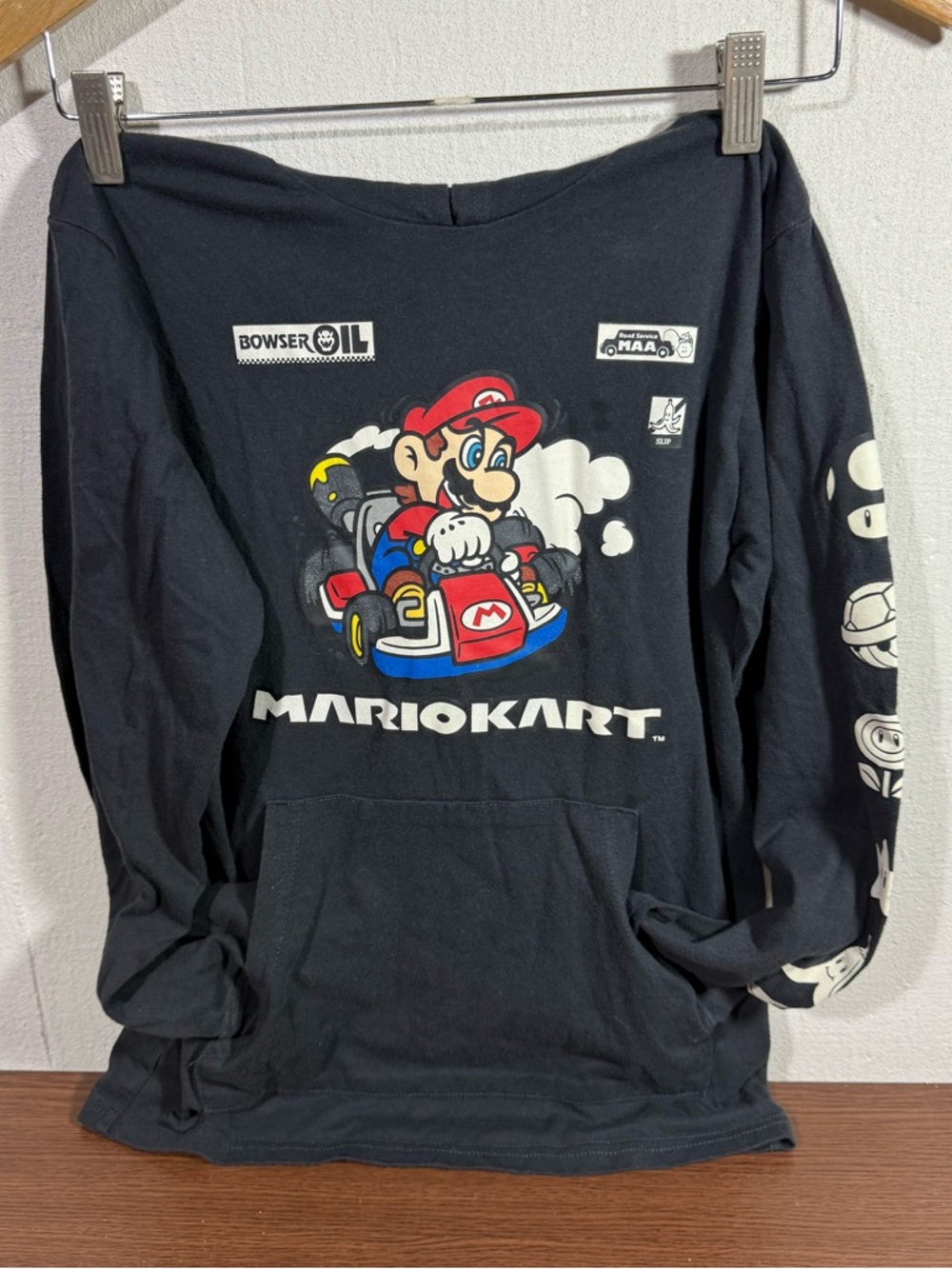 Nintendo X Hybrid Apparel Mario Kart Tshirt Hoodie Youth Large